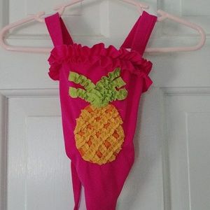 Adorable Ruffled Pineapple Swimsuit